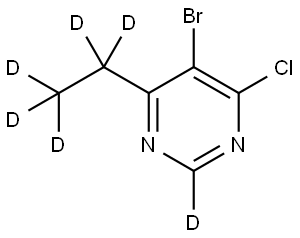 5-bromo-4-chloro-6-(ethyl-d5)pyrimidine-2-d|