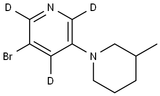 3-bromo-5-(3-methylpiperidin-1-yl)pyridine-2,4,6-d3|
