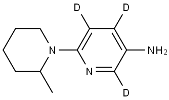6-(2-methylpiperidin-1-yl)pyridin-2,4,5-d3-3-amine Structure