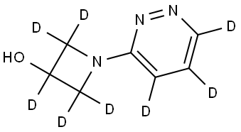 1-(pyridazin-3-yl-d3)azetidin-2,2,3,4,4-d5-3-ol|