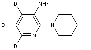 2-(4-methylpiperidin-1-yl)pyridin-4,5,6-d3-3-amine Structure