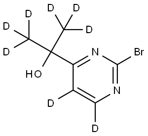 2-(2-bromopyrimidin-4-yl-5,6-d2)propan-1,1,1,3,3,3-d6-2-ol|
