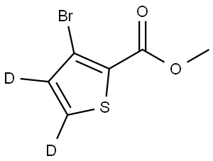 methyl 3-bromothiophene-2-carboxylate-4,5-d2 Structure