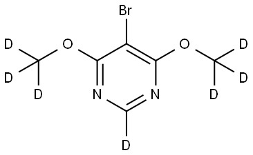 5-bromo-4,6-bis(methoxy-d3)pyrimidine-2-d|