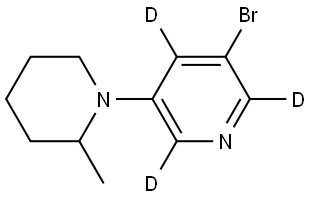 3-bromo-5-(2-methylpiperidin-1-yl)pyridine-2,4,6-d3 Structure
