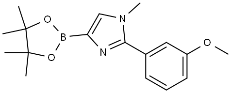 2-(3-methoxyphenyl)-1-methyl-4-(4,4,5,5-tetramethyl-1,3,2-dioxaborolan-2-yl)-1H-imidazole Structure