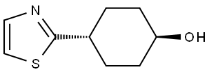 (1r,4r)-4-(Thiazol-2-yl)cyclohexanol Struktur