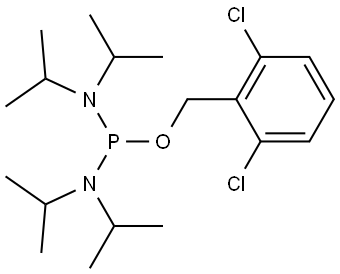 1-((2,6-dichlorobenzyl)oxy)-N,N,N',N'-tetraisopropylphosphinediamine Structure