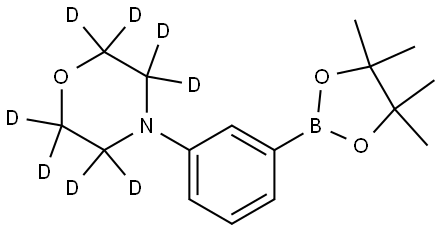 4-(3-(4,4,5,5-tetramethyl-1,3,2-dioxaborolan-2-yl)phenyl)morpholine-2,2,3,3,5,5,6,6-d8 Struktur
