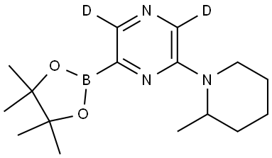 2-(2-methylpiperidin-1-yl)-6-(4,4,5,5-tetramethyl-1,3,2-dioxaborolan-2-yl)pyrazine-3,5-d2|