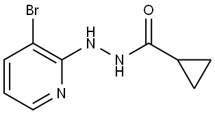 N'-(3-bromopyridin-2-yl)cyclopropanecarbohydrazide 结构式