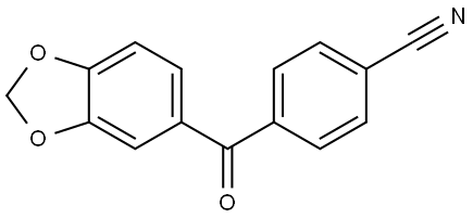 4-(1,3-Benzodioxol-5-ylcarbonyl)benzonitrile Structure