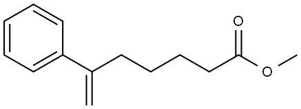 methyl 6-phenylhept-6-enoate 结构式