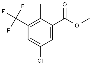 Methyl 5-chloro-2-methyl-3-(trifluoromethyl)benzoate Structure
