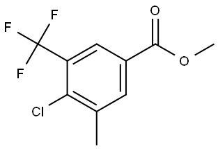 Methyl 4-chloro-3-methyl-5-(trifluoromethyl)benzoate Structure