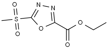 ethyl 5-(methylsulfonyl)-1,3,4-oxadiazole-2-carboxylate Structure