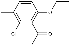 1-(2-Chloro-6-ethoxy-3-methylphenyl)ethanone Structure