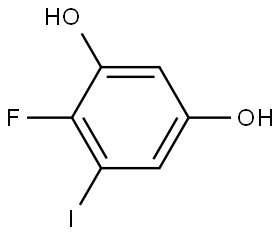 4-Fluoro-5-iodo-1,3-benzenediol Struktur