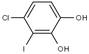 4-Chloro-3-iodo-1,2-benzenediol,2383526-33-6,结构式
