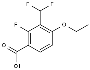 3-(Difluoromethyl)-4-ethoxy-2-fluorobenzoic acid Structure