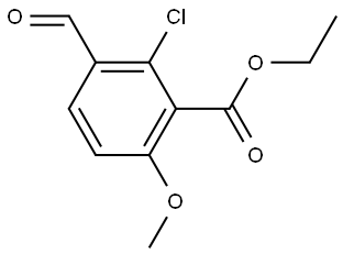Ethyl 2-chloro-3-formyl-6-methoxybenzoate Structure