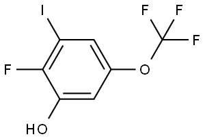 2-Fluoro-3-iodo-5-(trifluoromethoxy)phenol Structure