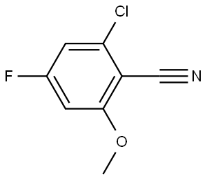 2-Chloro-4-fluoro-6-methoxybenzonitrile Structure