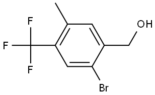 2-Bromo-5-methyl-4-(trifluoromethyl)benzenemethanol Structure