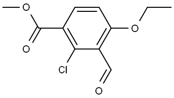 Methyl 2-chloro-4-ethoxy-3-formylbenzoate Structure