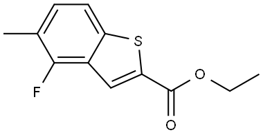 ethyl 4-fluoro-5-methylbenzo[b]thiophene-2-carboxylate Structure