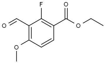 Ethyl 2-fluoro-3-formyl-4-methoxybenzoate Structure