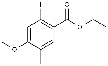 Ethyl 2-iodo-4-methoxy-5-methylbenzoate Structure