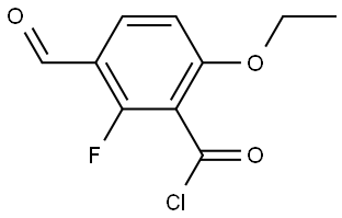 6-Ethoxy-2-fluoro-3-formylbenzoyl chloride Structure