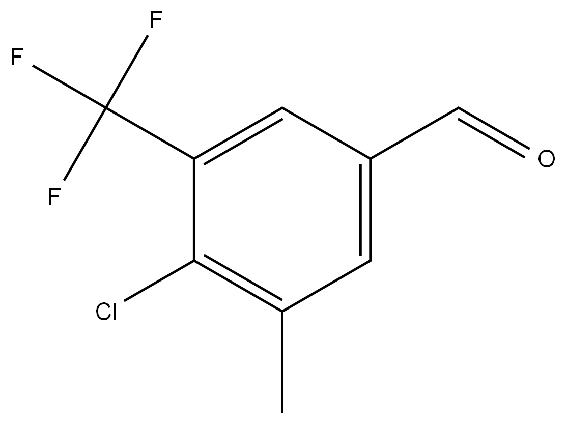 4-Chloro-3-methyl-5-(trifluoromethyl)benzaldehyde Structure