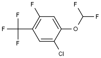 1-Chloro-2-(difluoromethoxy)-4-fluoro-5-(trifluoromethyl)benzene Structure