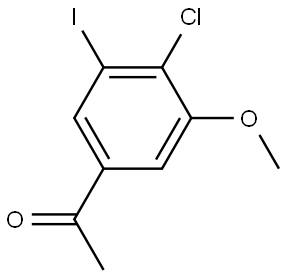 1-(4-Chloro-3-iodo-5-methoxyphenyl)ethanone Structure