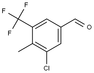 3-Chloro-4-methyl-5-(trifluoromethyl)benzaldehyde Structure