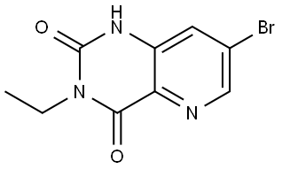 7-bromo-3-ethylpyrido[3,2-d]pyrimidine-2,4(1H,3H)-dione Structure