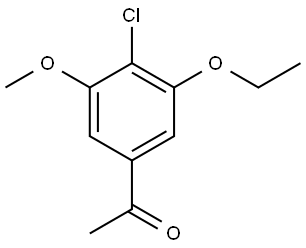 1-(4-Chloro-3-ethoxy-5-methoxyphenyl)ethanone Structure
