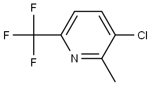 3-Chloro-2-methyl-6-(trifluoromethyl)pyridine Struktur