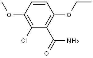 2-Chloro-6-ethoxy-3-methoxybenzamide Structure