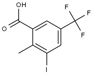 3-Iodo-2-methyl-5-(trifluoromethyl)benzoic acid Structure