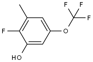 2-Fluoro-3-methyl-5-(trifluoromethoxy)phenol Structure