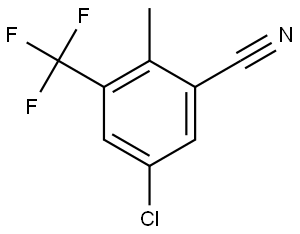 5-Chloro-2-methyl-3-(trifluoromethyl)benzonitrile Structure