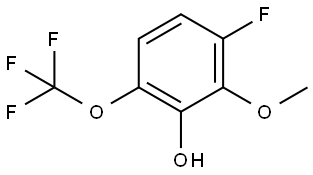 3-Fluoro-2-methoxy-6-(trifluoromethoxy)phenol Structure