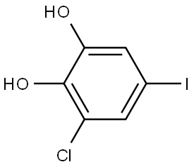 3-Chloro-5-iodo-1,2-benzenediol Structure