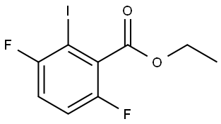 Ethyl 3,6-difluoro-2-iodobenzoate Struktur
