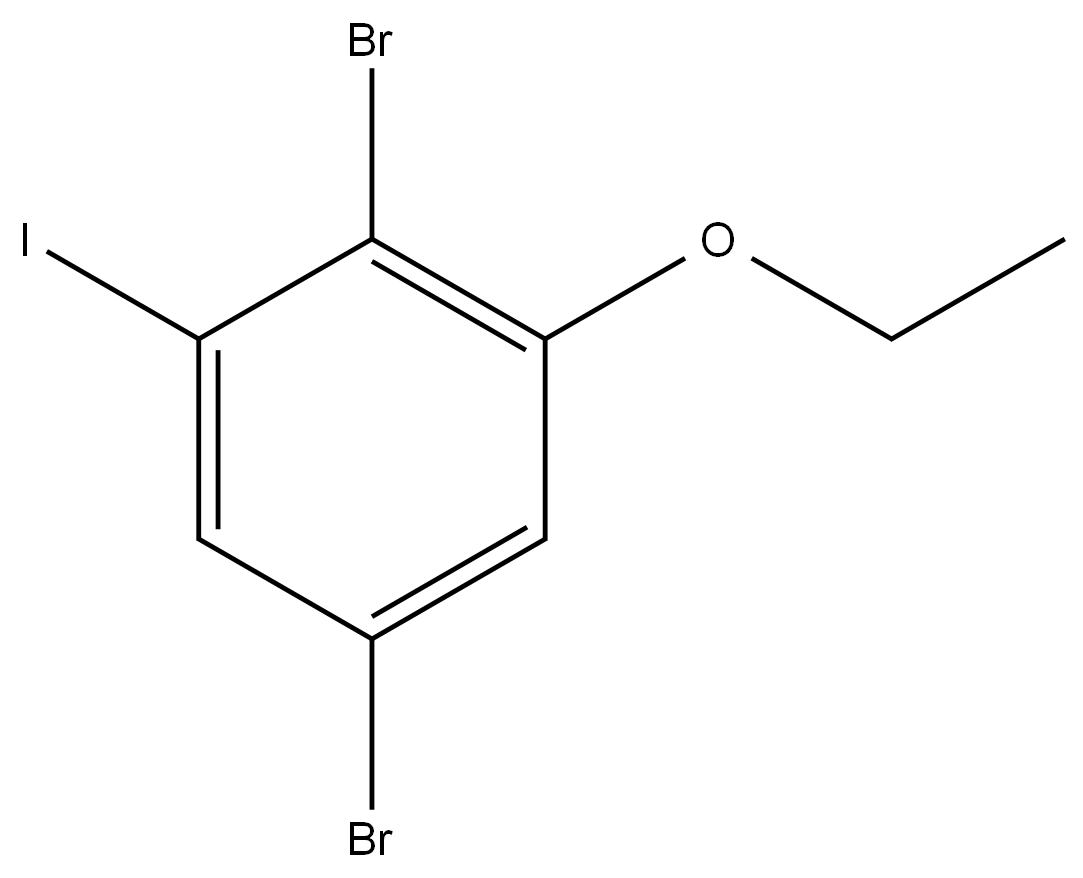 2,5-Dibromo-1-ethoxy-3-iodobenzene,2385276-19-5,结构式