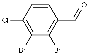 2,3-Dibromo-4-chlorobenzaldehyde Structure