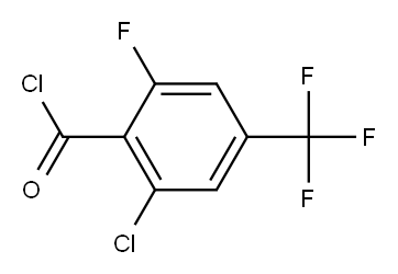 2-Chloro-6-fluoro-4-(trifluoromethyl)benzoyl chloride Structure